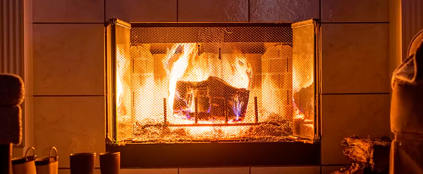 Mendota Hearth Landscape Fireplace Installation in New Berlin, Wisconsin