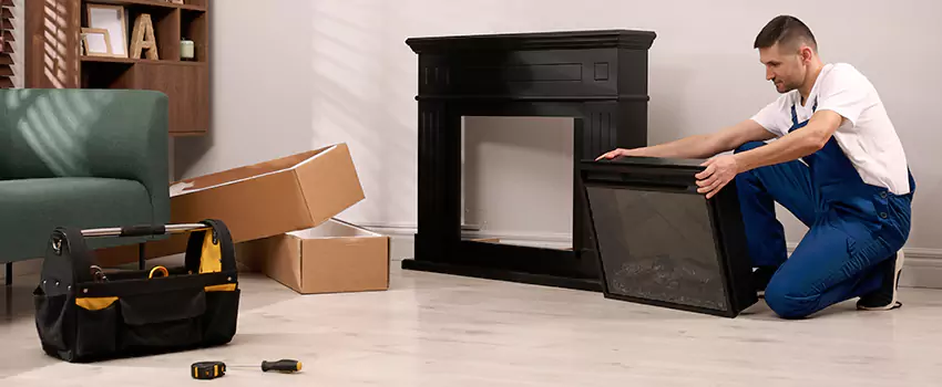 Old Rusted Metal Fireplace Repair And Replacement in New Berlin, WI